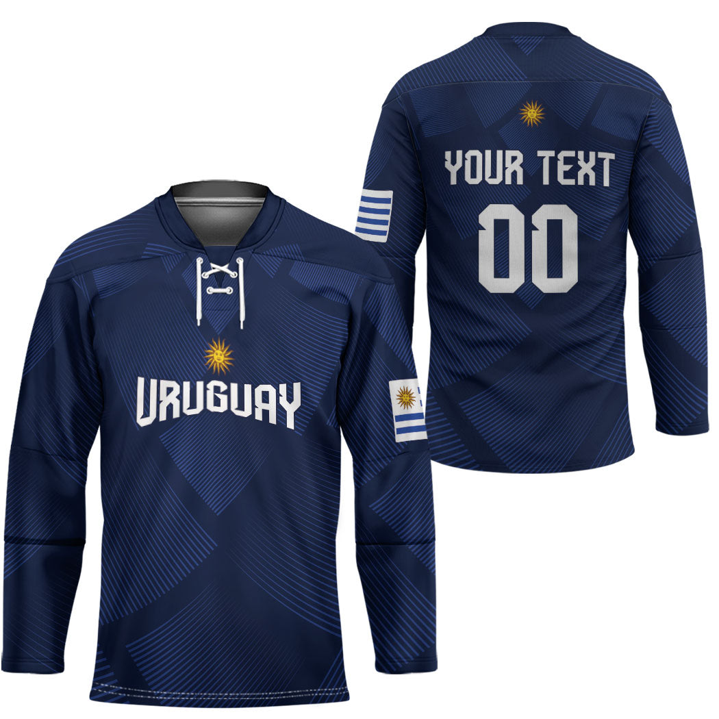 Custom Uruguay 2026 World Football Hockey Jersey La Celeste Go Up To The Sky