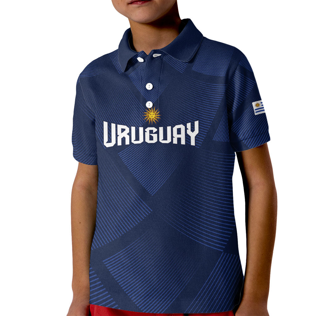 Custom Uruguay 2026 World Football Kid Polo Shirt La Celeste Go Up To The Sky