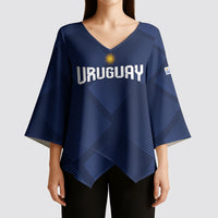 Custom Uruguay 2026 World Football Kimono Sleeve Blouse La Celeste Go Up To The Sky