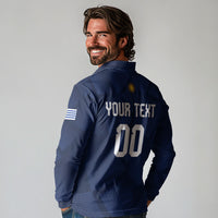Custom Uruguay 2026 World Football Long Sleeve Polo Shirt La Celeste Go Up To The Sky