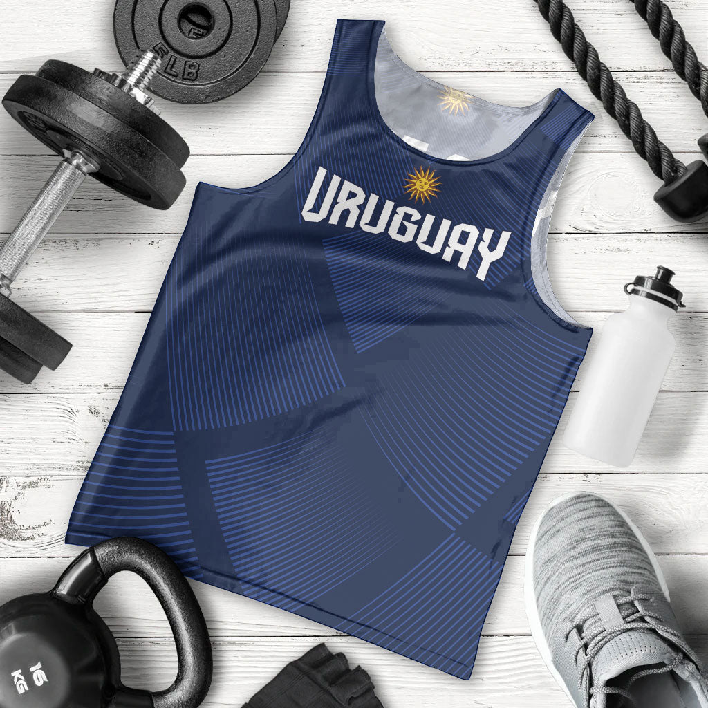 Custom Uruguay 2026 World Football Men Tank Top La Celeste Go Up To The Sky