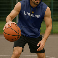 Custom Uruguay 2026 World Football Sleeveless Hoodie La Celeste Go Up To The Sky