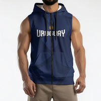 Custom Uruguay 2026 World Football Sleeveless Zip Hoodie La Celeste Go Up To The Sky