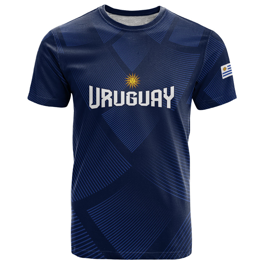 Custom Uruguay 2026 World Football T Shirt La Celeste Go Up To The Sky