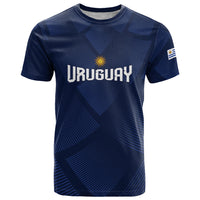 Custom Uruguay 2026 World Football T Shirt La Celeste Go Up To The Sky