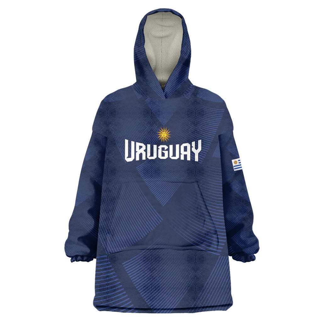Custom Uruguay 2026 World Football Wearable Blanket Hoodie La Celeste Go Up To The Sky