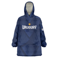 Custom Uruguay 2026 World Football Wearable Blanket Hoodie La Celeste Go Up To The Sky