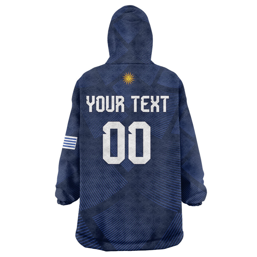 Custom Uruguay 2026 World Football Wearable Blanket Hoodie La Celeste Go Up To The Sky