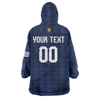 Custom Uruguay 2026 World Football Wearable Blanket Hoodie La Celeste Go Up To The Sky