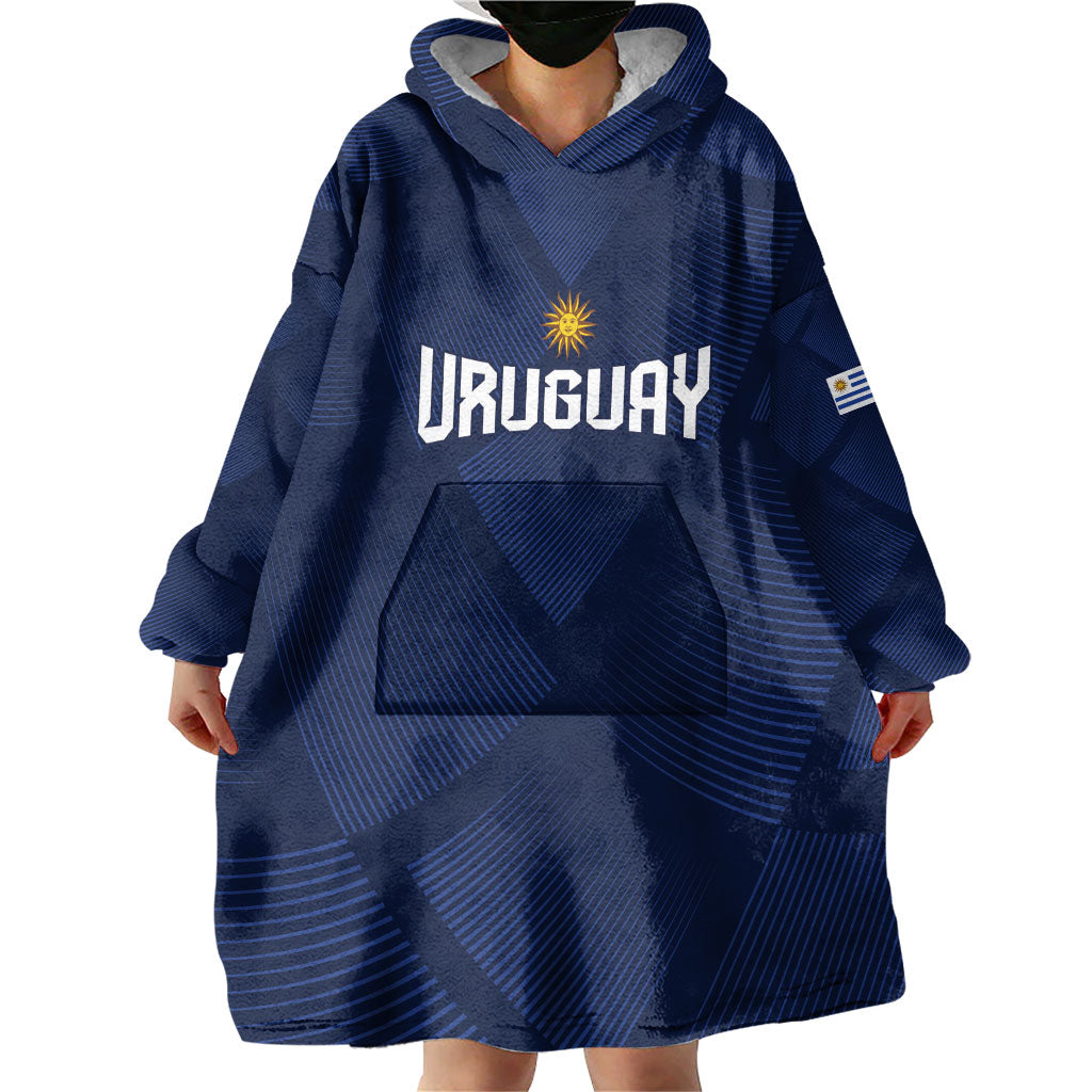 Custom Uruguay 2026 World Football Wearable Blanket Hoodie La Celeste Go Up To The Sky