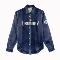 Custom Uruguay 2026 World Football Women Casual Shirt La Celeste Go Up To The Sky