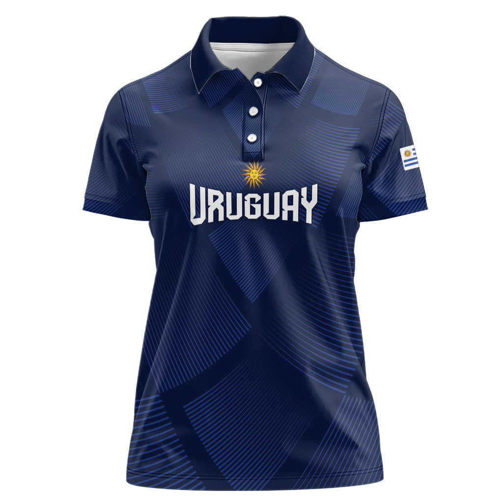 Custom Uruguay 2026 World Football Women Polo Shirt La Celeste Go Up To The Sky