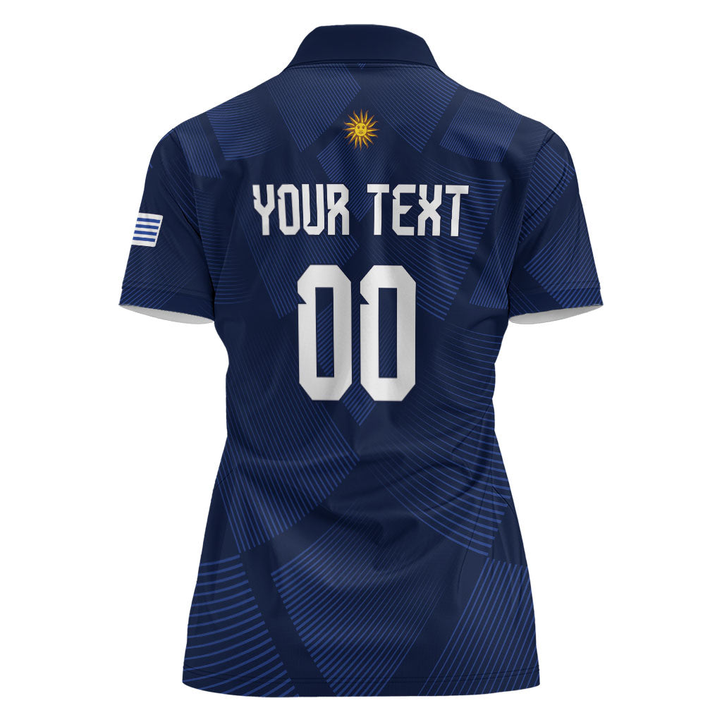 Custom Uruguay 2026 World Football Women Polo Shirt La Celeste Go Up To The Sky