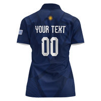 Custom Uruguay 2026 World Football Women Polo Shirt La Celeste Go Up To The Sky