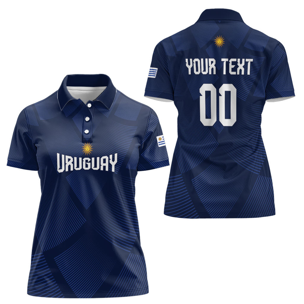 Custom Uruguay 2026 World Football Women Polo Shirt La Celeste Go Up To The Sky