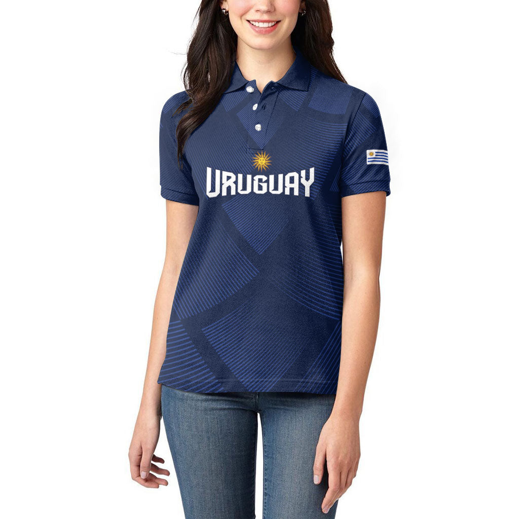 Custom Uruguay 2026 World Football Women Polo Shirt La Celeste Go Up To The Sky