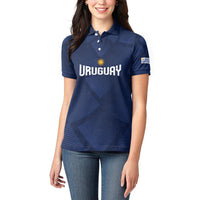 Custom Uruguay 2026 World Football Women Polo Shirt La Celeste Go Up To The Sky
