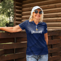 Custom Uruguay 2026 World Football Women Polo Shirt La Celeste Go Up To The Sky