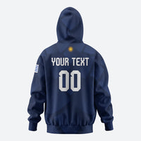 Custom Uruguay 2026 World Football Zip Hoodie La Celeste Go Up To The Sky