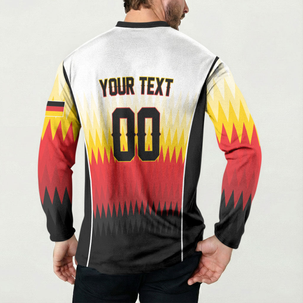 Custom Germany 2026 World Football Button Sweatshirt Deutschland Die Mannschaft