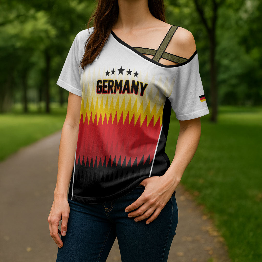 Custom Germany 2026 World Football Cross Shoulder Shirt Deutschland Die Mannschaft