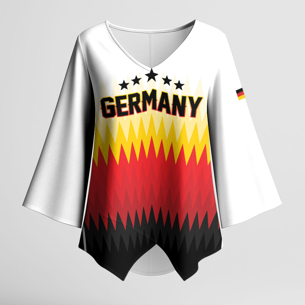 Custom Germany 2026 World Football Kimono Sleeve Blouse Deutschland Die Mannschaft