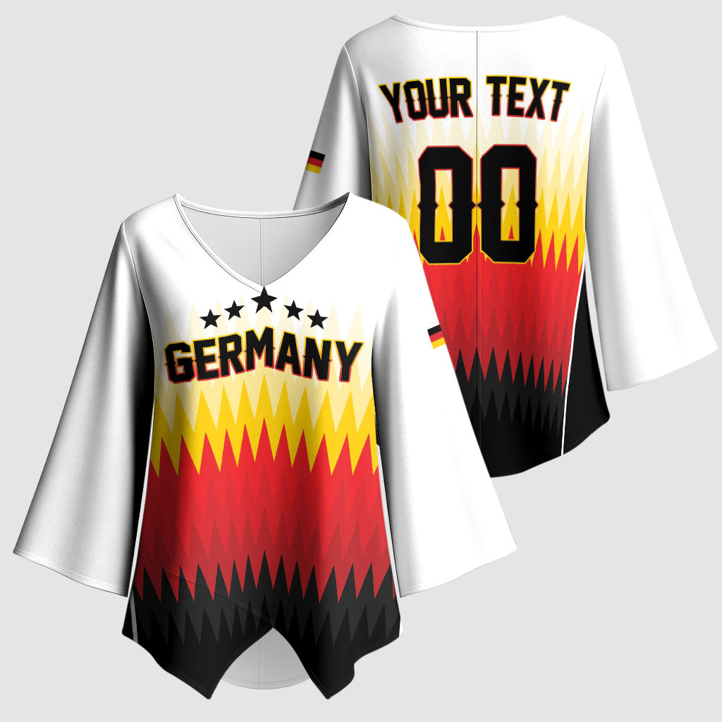 Custom Germany 2026 World Football Kimono Sleeve Blouse Deutschland Die Mannschaft