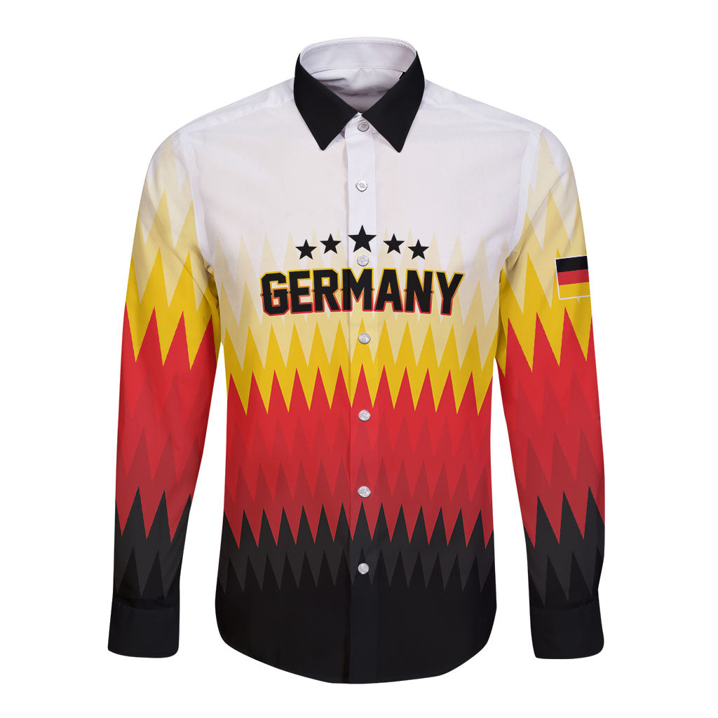 Custom Germany 2026 World Football Long Sleeve Button Shirt Deutschland Die Mannschaft