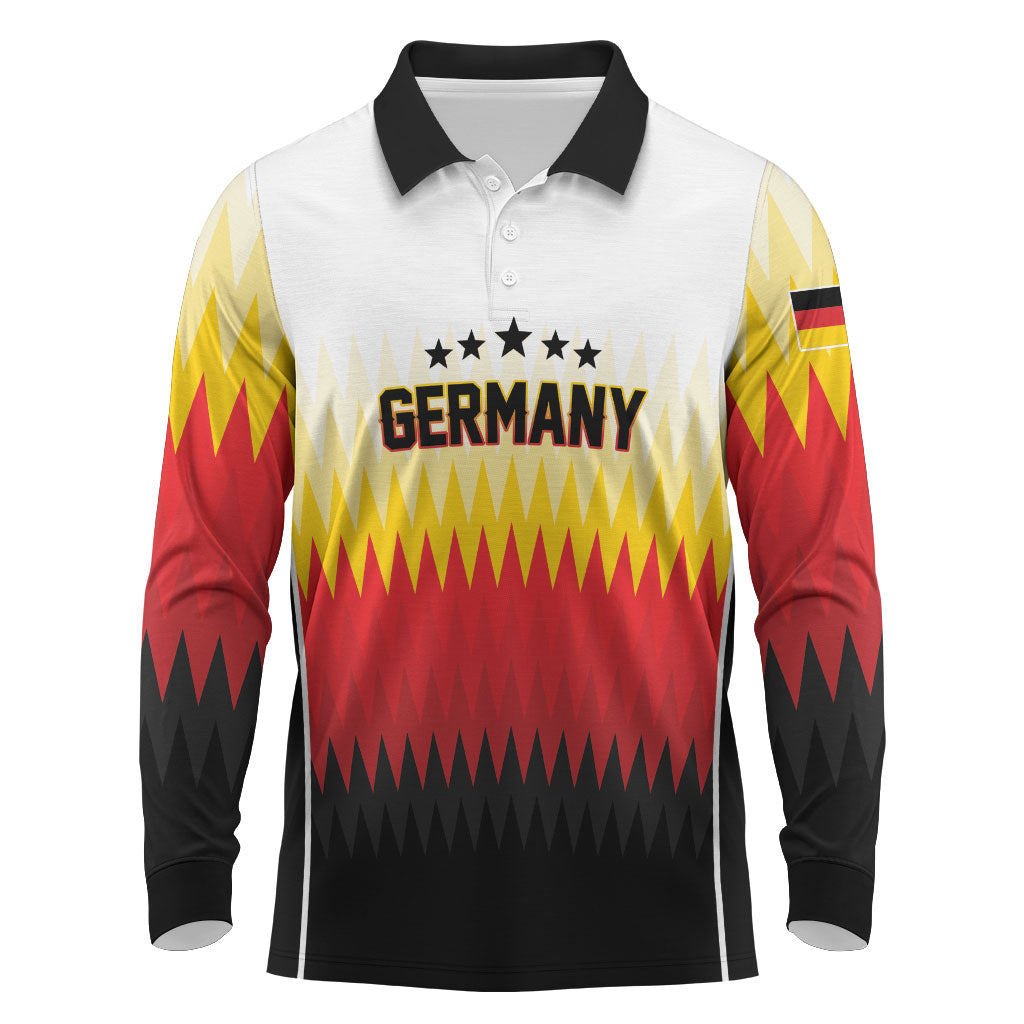 Custom Germany 2026 World Football Long Sleeve Polo Shirt Deutschland Die Mannschaft