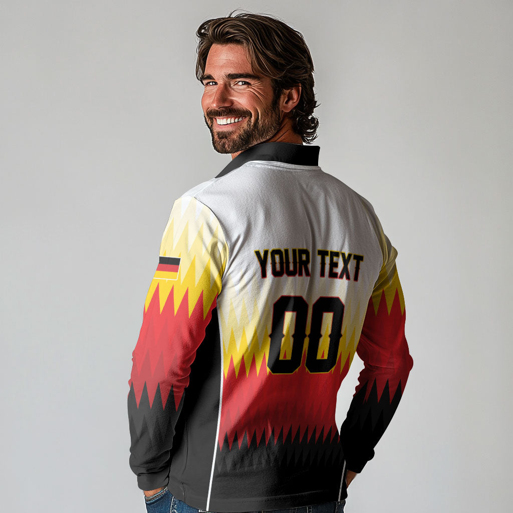 Custom Germany 2026 World Football Long Sleeve Polo Shirt Deutschland Die Mannschaft
