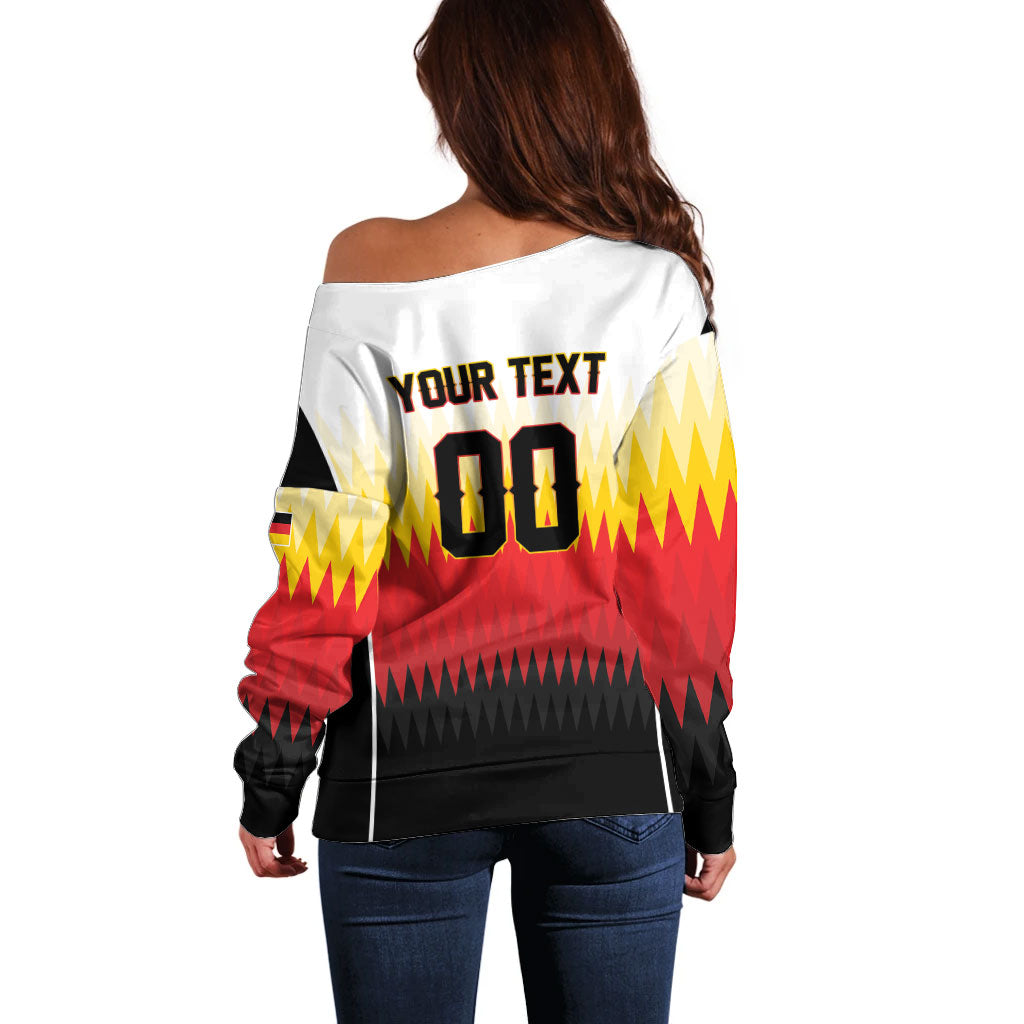 Custom Germany 2026 World Football Off Shoulder Sweater Deutschland Die Mannschaft