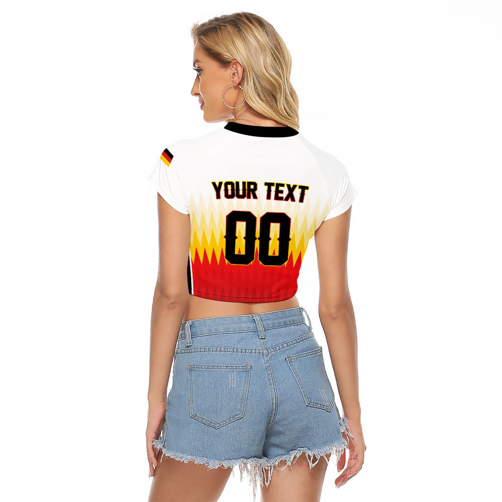 Custom Germany 2026 World Football Raglan Cropped T Shirt Deutschland Die Mannschaft