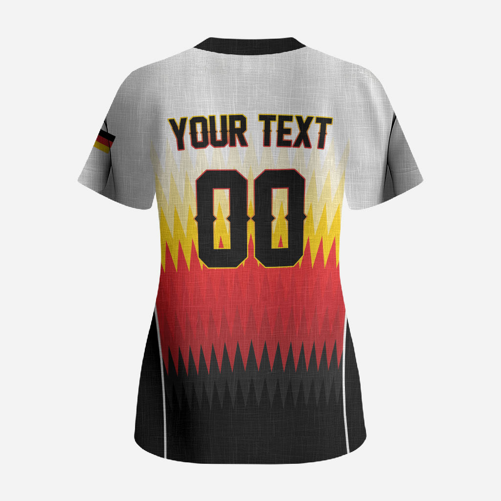 Custom Germany 2026 World Football Scrub Top Deutschland Die Mannschaft