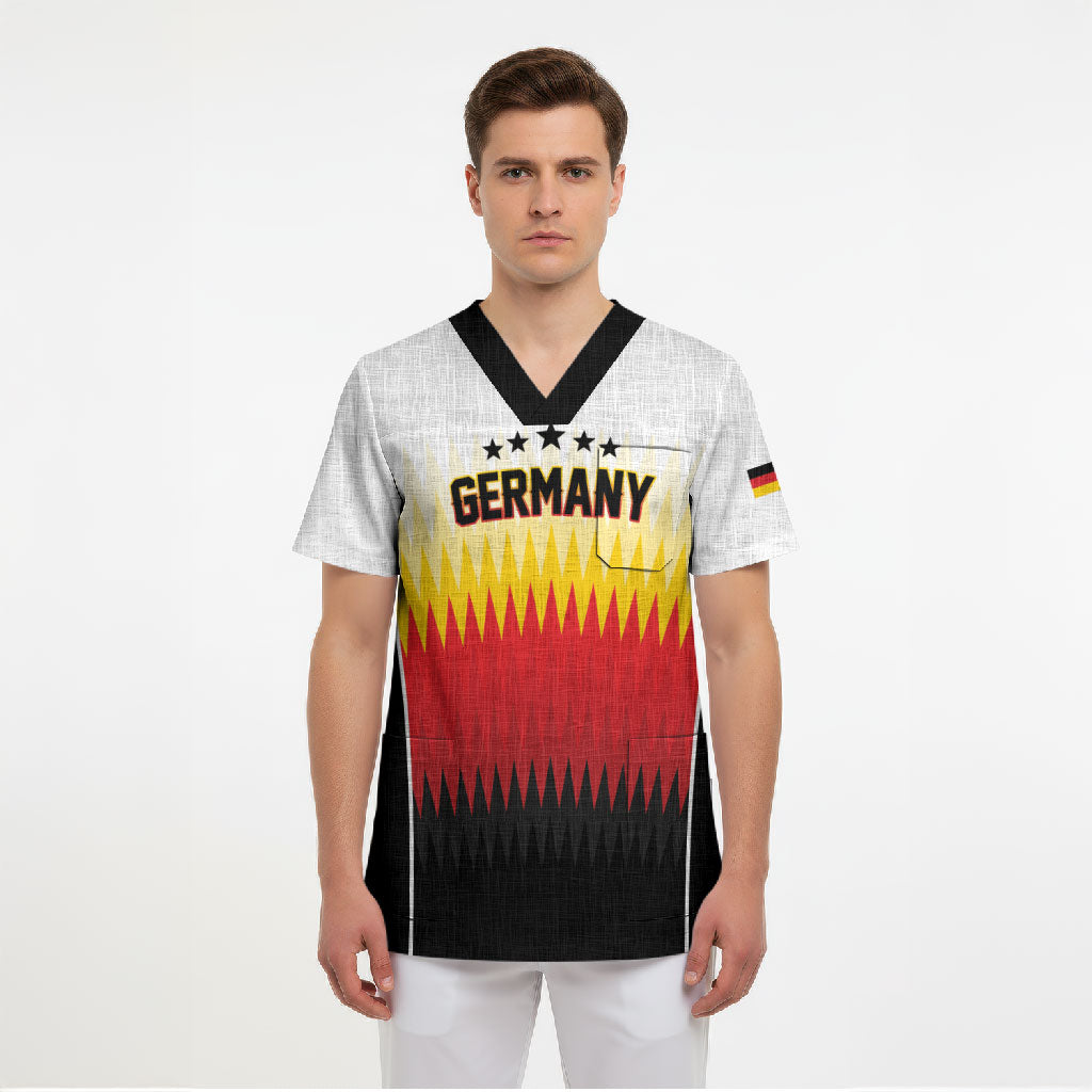 Custom Germany 2026 World Football Scrub Top Deutschland Die Mannschaft