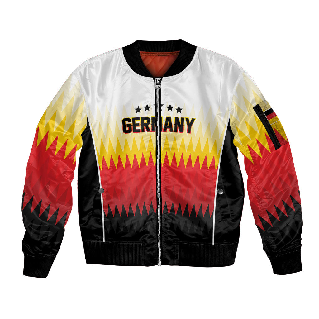 Custom Germany 2026 World Football Sleeve Zip Bomber Jacket Deutschland Die Mannschaft
