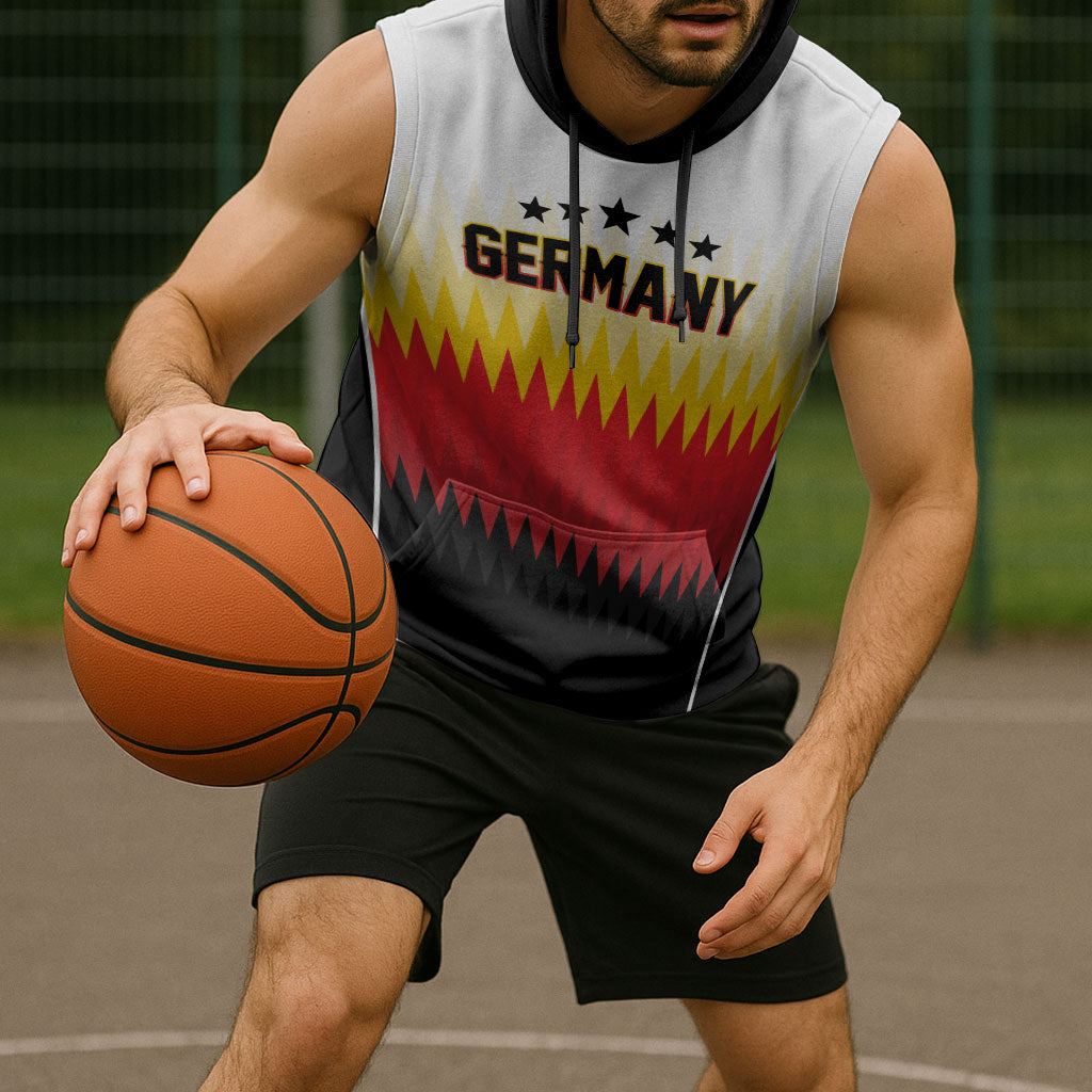 Custom Germany 2026 World Football Sleeveless Hoodie Deutschland Die Mannschaft