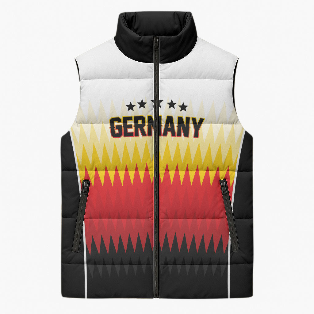 Custom Germany 2026 World Football Sleeveless Puffer Jacket Deutschland Die Mannschaft