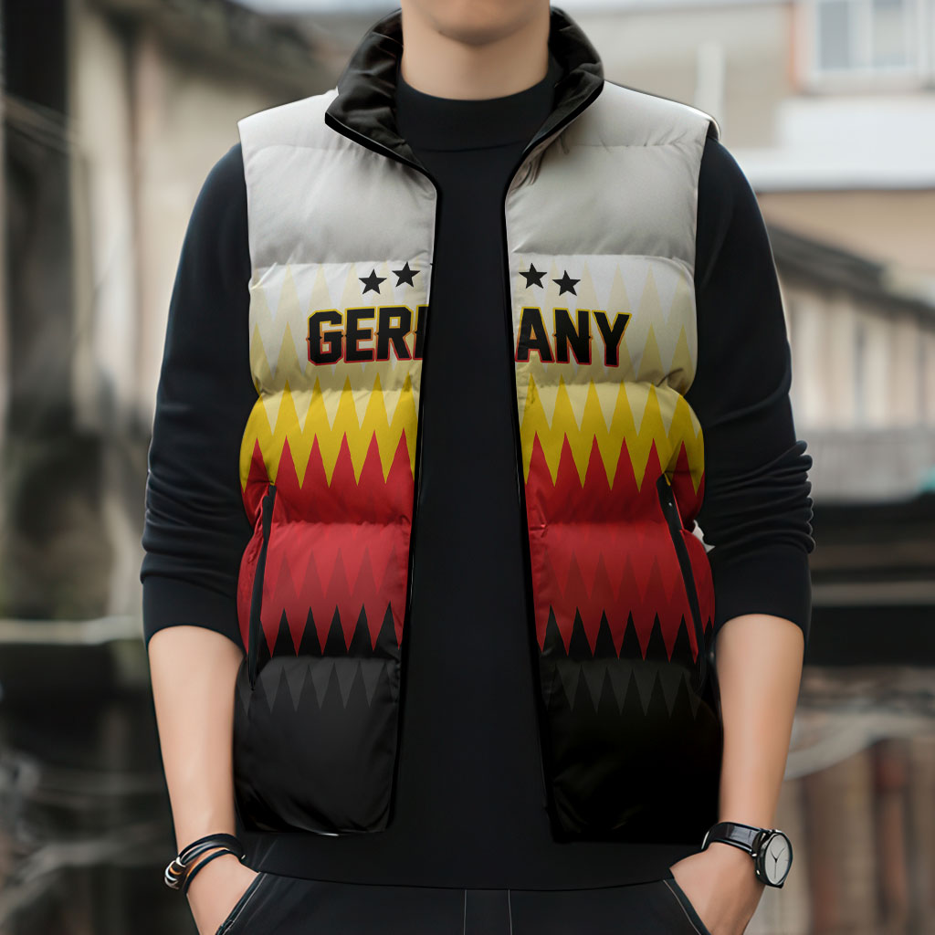Custom Germany 2026 World Football Sleeveless Puffer Jacket Deutschland Die Mannschaft