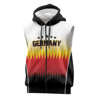 Custom Germany 2026 World Football Sleeveless Zip Hoodie Deutschland Die Mannschaft