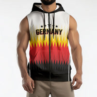 Custom Germany 2026 World Football Sleeveless Zip Hoodie Deutschland Die Mannschaft