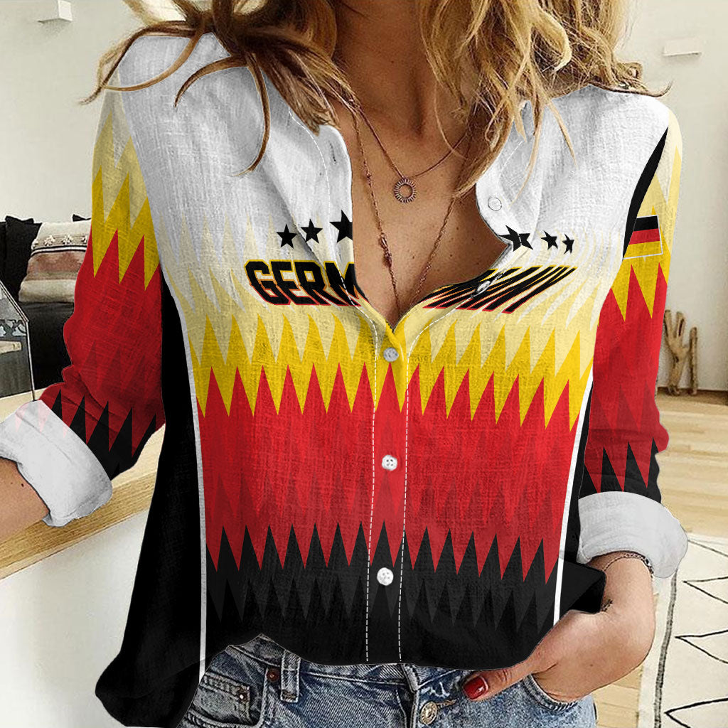 Custom Germany 2026 World Football Women Casual Shirt Deutschland Die Mannschaft