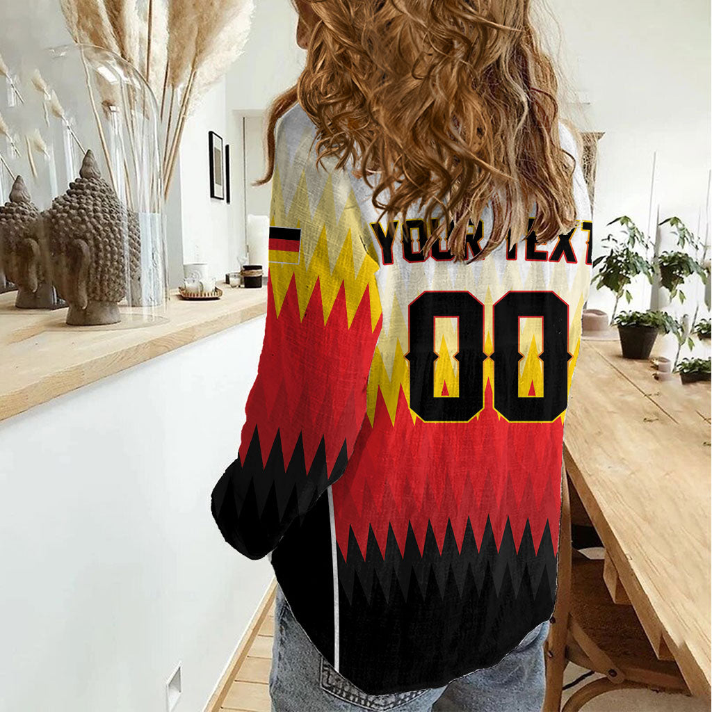 Custom Germany 2026 World Football Women Casual Shirt Deutschland Die Mannschaft