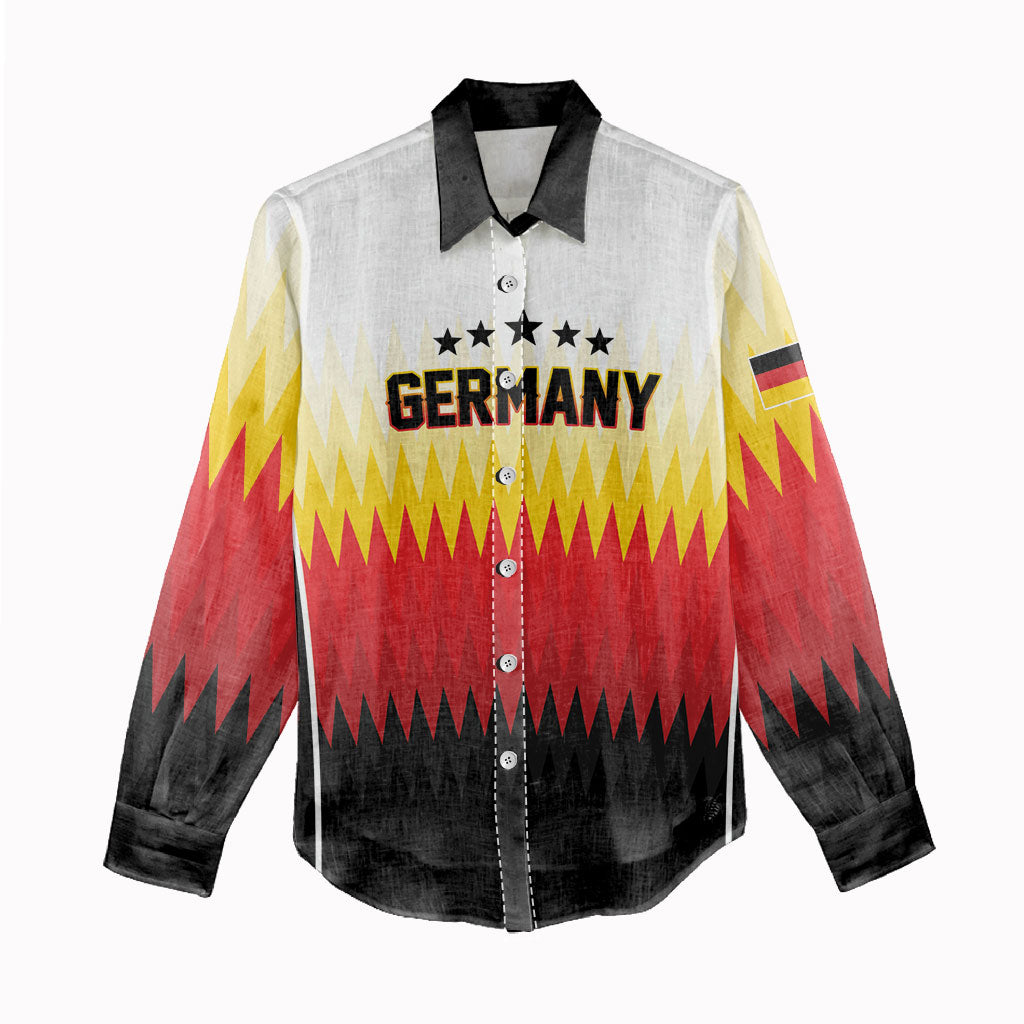 Custom Germany 2026 World Football Women Casual Shirt Deutschland Die Mannschaft
