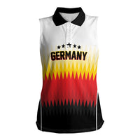 Custom Germany 2026 World Football Women Sleeveless Polo Shirt Deutschland Die Mannschaft