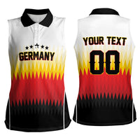 Custom Germany 2026 World Football Women Sleeveless Polo Shirt Deutschland Die Mannschaft
