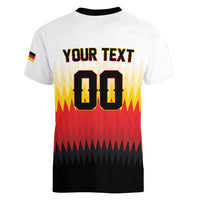 Custom Germany 2026 World Football Women V-Neck T-Shirt Deutschland Die Mannschaft