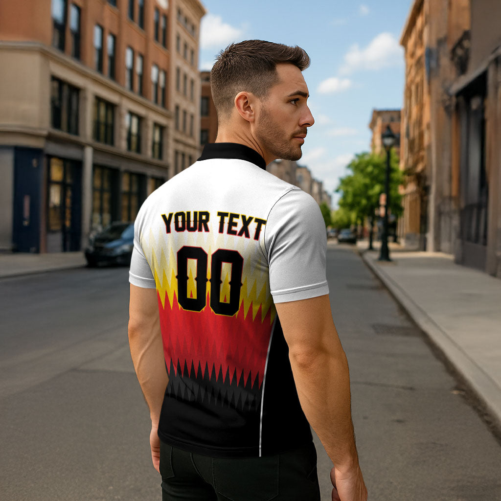 Custom Germany 2026 World Football Zipper Polo Shirt Deutschland Die Mannschaft