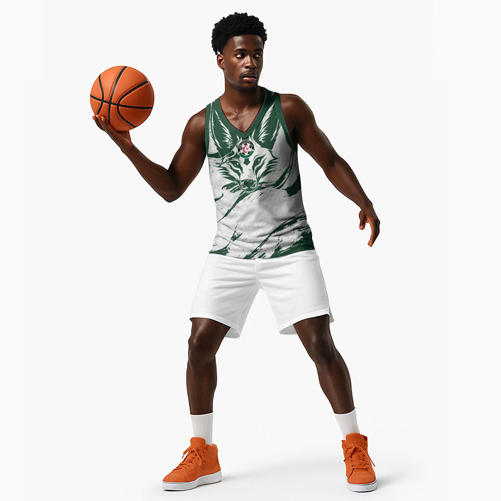 Custom Algeria 2026 World Football Basketball Jersey Les Fennecs Come On