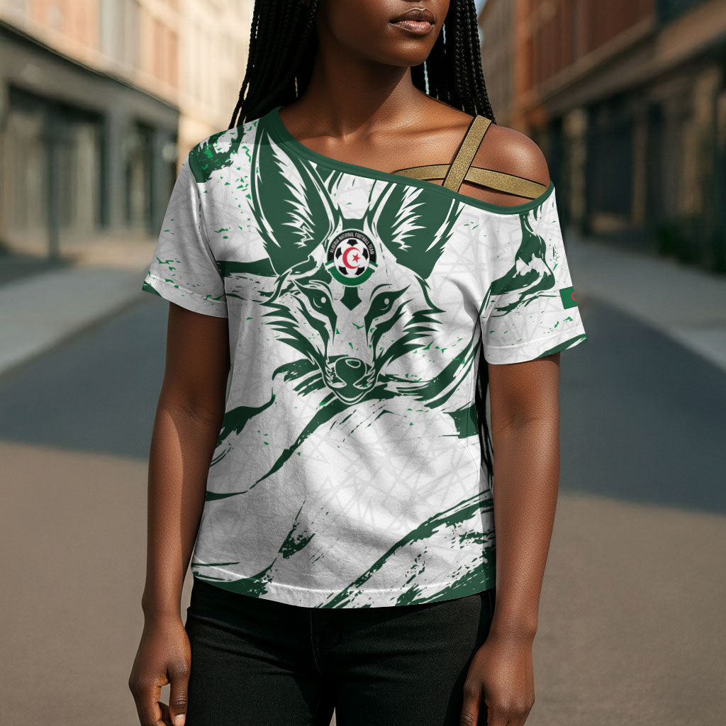 Custom Algeria 2026 World Football Cross Shoulder Shirt Les Fennecs Come On