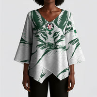 Custom Algeria 2026 World Football Kimono Sleeve Blouse Les Fennecs Come On